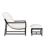 Lounge křeslo, Corso, černá, 127.5x66.5x68