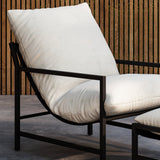 Lounge křeslo, Corso, černá, 127.5x66.5x68