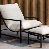Lounge křeslo, Corso, černá, 127.5x66.5x68