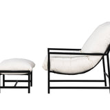 Lounge křeslo, Corso, černá, 127.5x66.5x68