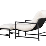 Lounge křeslo, Corso, černá, 127.5x66.5x68