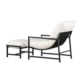 Lounge křeslo, Corso, černá, 127.5x66.5x68