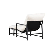 Lounge křeslo, Corso, černá, 127.5x66.5x68