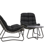 Cala Lounge Set - šedá / černá