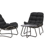 Cala Lounge Set - šedá / černá