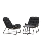 Cala Lounge Set - šedá / černá