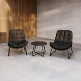 Cala Lounge Set - šedá / černá
