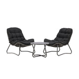 Cala Lounge Set - šedá / černá