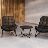 Cala Lounge Set - šedá / černá