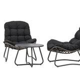 Cala Lounge Set - šedá / černá