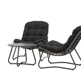 Cala Lounge Set - šedá / černá