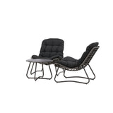 Cala Lounge Set - šedá / černá