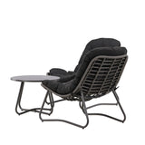 Cala Lounge Set - šedá / černá