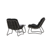 Cala Lounge Set - šedá / černá