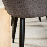 Polar Matbord - Ek-Look / Svart- 180*90*H75 +Plaza - Jídelní židle - Černá/Tmavě šedá _6