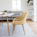 Polar Matbord - Ek-Look / Vit- 180*90*H75 +Plaza - Jídelní židle - Hořčice _6