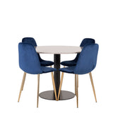 Razzia Jídelní stůl 106cm - Šedá Terazzo / Černá+Polar Matstol - Matt Mässing /