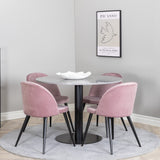 Razzia Jídelní stůl 106cm - Šedá Terazzo / Black+Velvet Matstol - Svart / Gamme