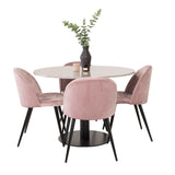 Razzia Jídelní stůl 106cm - Šedá Terazzo / Black+Velvet Matstol - Svart / Gamme