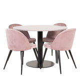 Razzia Jídelní stůl 106cm - Šedá Terazzo / Black+Velvet Matstol - Svart / Gamme