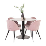 Razzia Jídelní stůl 106cm - Šedá Terazzo / Black+Velvet Matstol - Svart / Gamme