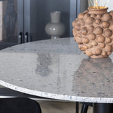 Razzia Jídelní stůl 106cm - Šedá Terazzo / Black+Velvet Matstol - Svart / Svart