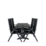 Denver Café Table 120*70 - Black Alu / Black Aintwood+Break 5:pos Židle - Black alu / Black Textilene_4