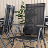 Texas Jídelní stůl 200*100 - Černá Alu / Teak / Šedý kámen ve spreji+Break 5:pos Cha