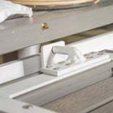 Albany Table - 224/324 - White/Grey - Malin Karmstol med dyna - Vit / grå dyna 6