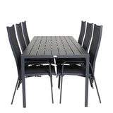 Jídelní stůl Break - 205*90 - Black Alu / Black Aintwood+Copacabana Recliner Cha