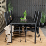 Jídelní stůl Break - 205*90 - Black Alu / Black Aintwood+Copacabana Recliner Cha