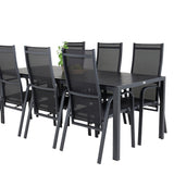 Jídelní stůl Break - 205*90 - Black Alu / Black Aintwood+Copacabana Recliner Cha
