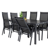 Jídelní stůl Break - 205*90 - Black Alu / Black Aintwood+Copacabana Recliner Cha