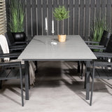 Jídelní stůl Levels 160/240*90 - Black Alu / Grey Aintwood + Židle Levels (stohovatelné) - Black Alu / Black Aintwood_6