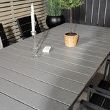 Jídelní stůl Levels 160/240*90 - Black Alu / Grey Aintwood + Židle Levels (stohovatelné) - Black Alu / Black Aintwood_6