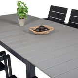 Jídelní stůl Levels 160/240*90 - Black Alu / Grey Aintwood + Židle Levels (stohovatelné) - Black Alu / Black Aintwood_6