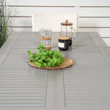 Albany Table - 160/240 - White/Grey - Malin Karmstol med dyna - Vit / grå dyna 6