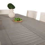 Albany Table - 160/240 - White/Grey - Malin Karmstol med dyna - Vit / grå dyna 6