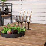 Stůl Mexiko 180/240 – Černá/Teak – Panama 5:pos židle – Černá/Černá 4