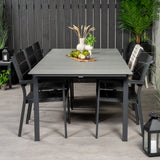 Stůl pro úrovně 229/310 - Černá/šedá - Židle pro úrovně (stohovatelné) - Black Alu / Black Aintwood 6