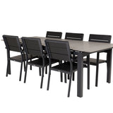 Stůl pro úrovně 229/310 - Černá/šedá - Židle pro úrovně (stohovatelné) - Black Alu / Black Aintwood 6