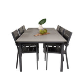 Stůl pro úrovně 229/310 - Černá/šedá - Židle pro úrovně (stohovatelné) - Black Alu / Black Aintwood 6