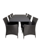 Jídelní stůl Marbella 160/240*100*H75 - Black+Knick Chair Chair - Black_8