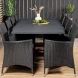 Jídelní stůl Marbella 160/240*100*H75 - Black+Knick Chair Chair - Black_8