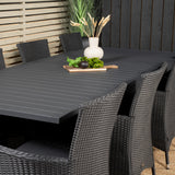 Jídelní stůl Marbella 160/240*100*H75 - Black+Knick Chair Chair - Black_8
