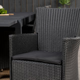 Jídelní stůl Marbella 160/240*100*H75 - Black+Knick Chair Chair - Black_8