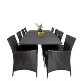 Jídelní stůl Marbella 160/240*100*H75 - Black+Knick Chair Chair - Black_8