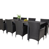 Jídelní stůl Marbella 160/240*100*H75 - Black+Knick Chair Chair - Black_8