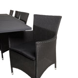 Jídelní stůl Marbella 160/240*100*H75 - Black+Knick Chair Chair - Black_8