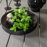 Parma - Stůl ø 140 - Black Alu / Grey Aintwood - Copacabana Recliner Chair - Black/Black 6